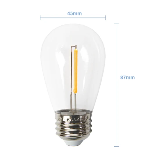 Lâmpada retrô Edison cordão jardim ao ar livre luz solar LED cordão