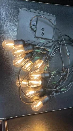 Nova decoração de luzes de jardim à prova d'água solar ao ar livre lâmpadas Edison vintage luzes de corda