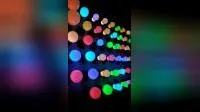 Lâmpada LED colorida 1W 2W 3W G45, luz natalina para festas