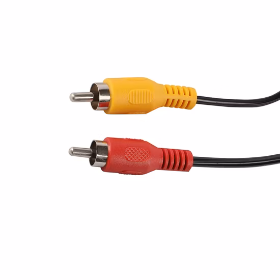 Cabo de áudio AV 1m 1,5m Set-Top Box 3,5mm Vídeo de um para três Cabo Lotus Cabo de 3,5 a 3rcaav Conexão de cabo